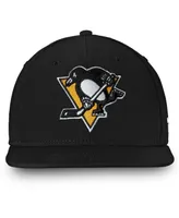 Men's Black Pittsburgh Penguins Core Primary Logo Snapback Adjustable Hat