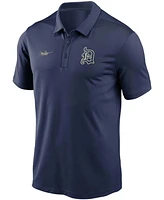 Men's Navy Detroit Tigers Cooperstown Collection Logo Franchise Performance Polo