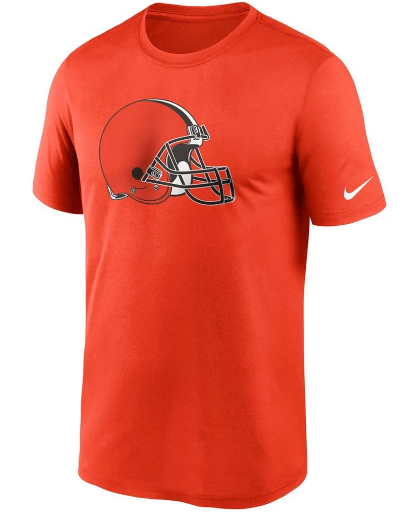 Men's Orange Cleveland Browns Logo Essential Legend Performance T-shirt