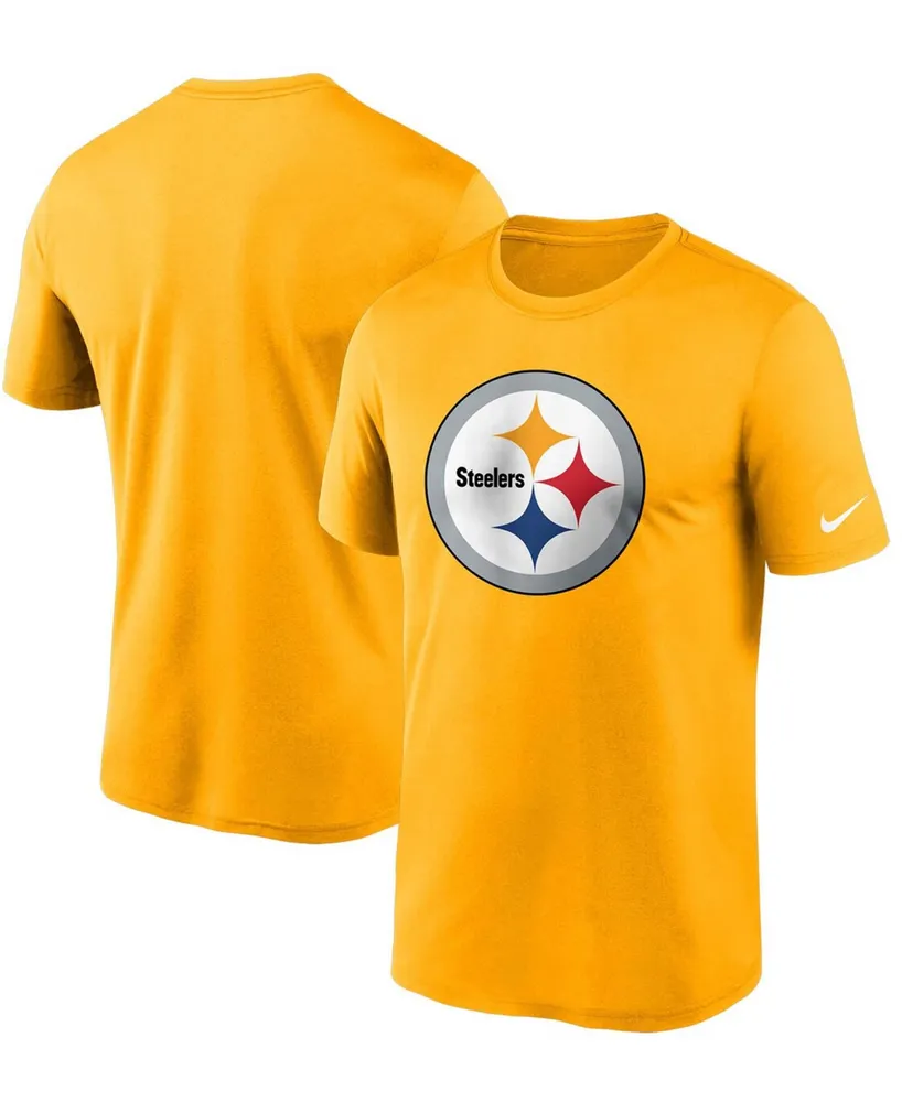 Men's Gold Pittsburgh Steelers Logo Essential Legend Performance T-shirt