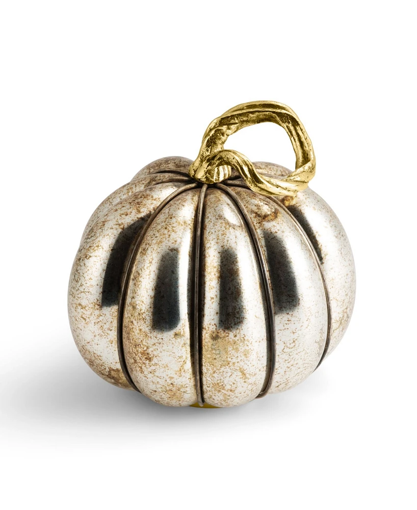 Large Glass Pumpkin Figurine