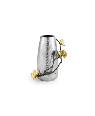 Butterfly Ginkgo Small Vase - Gold