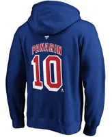 Men's Artemi Panarin Blue New York Rangers Authentic Stack Player Name and Number Pullover Hoodie