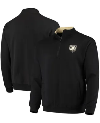 Men's Black Army Black Knights Tortugas Logo Quarter-Zip Jacket