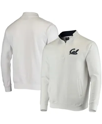 Men's White Cal Bears Tortugas Logo Quarter-Zip Jacket