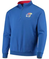 Men's Royal Kansas Jayhawks Tortugas Logo Quarter-Zip Jacket