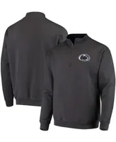 Men's Charcoal Penn State Nittany Lions Tortugas Logo Quarter-Zip Jacket