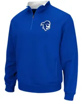 Men's Blue Seton Hall Pirates Tortugas Logo Quarter-Zip Jacket