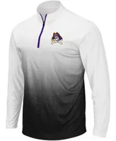 Men's Gray Ecu Pirates Magic Team Logo Quarter-Zip Jacket