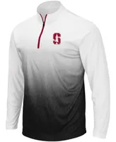 Men's Gray Stanford Cardinal Magic Team Logo Quarter-Zip Jacket