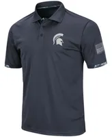 Men's Charcoal Michigan State Spartans Oht Military-Inspired Appreciation Digital Camo Polo Shirt