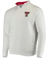 Men's White Texas Tech Red Raiders Tortugas Logo Quarter-Zip Jacket