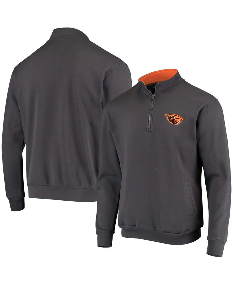 Men's Charcoal Oregon State Beavers Tortugas Logo Quarter-Zip Jacket