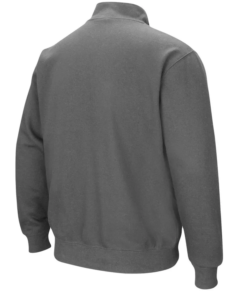 Men's Charcoal Kansas State Wildcats Tortugas Logo Quarter-Zip Jacket
