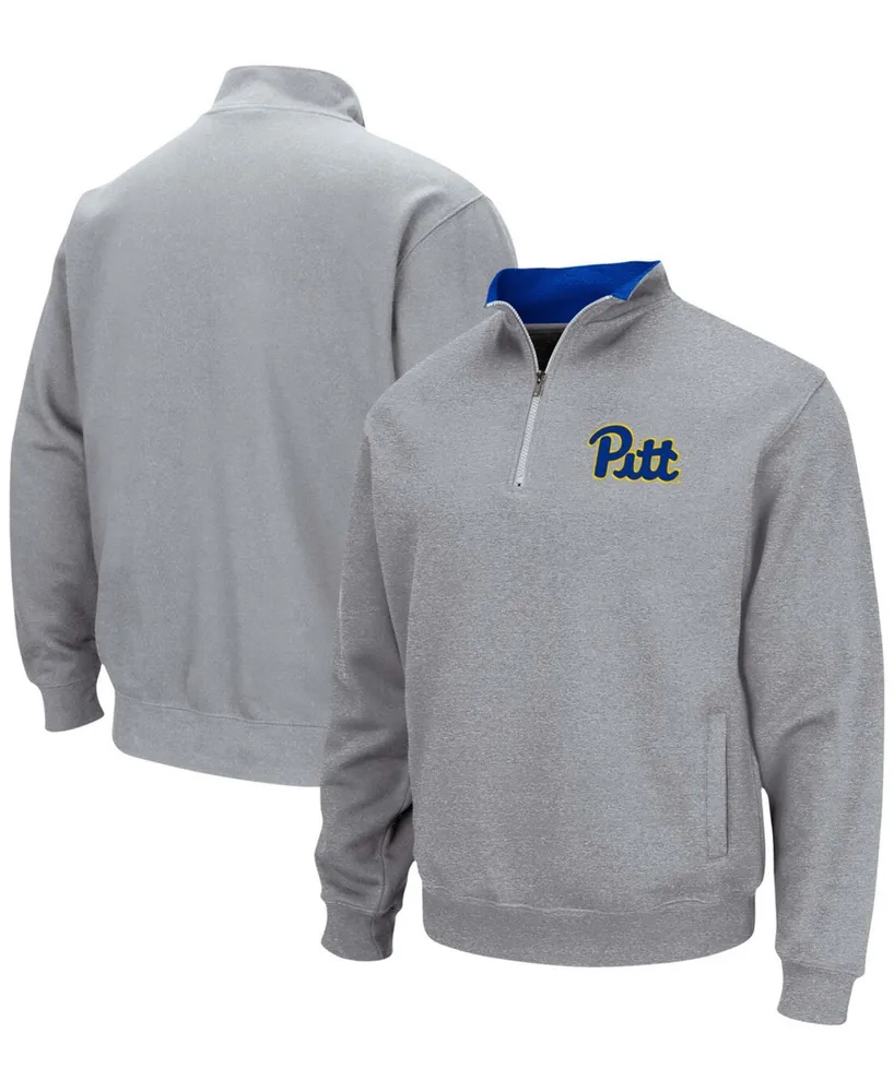 Men's Heather Gray Pitt Panthers Tortugas Team Logo Quarter-Zip Jacket