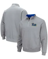 Men's Heather Gray Pitt Panthers Tortugas Team Logo Quarter-Zip Jacket