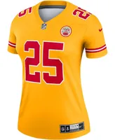 Women's Clyde Edwards-Helaire Gold-Tone Kansas City Chiefs Inverted Legend Jersey - Gold