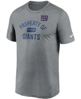 Men's Heather Charcoal New York Giants Property Of Legend Performance T-shirt