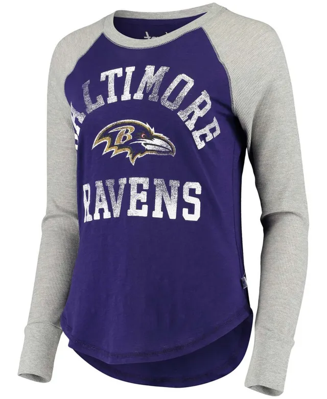 Women's Touch by Alyssa Milano Purple/Gray Baltimore Ravens Waffle