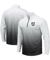 Men's Gray Army Black Knights Magic Team Logo Quarter-Zip Jacket