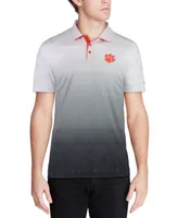 Men's Gray Clemson Tigers Magic Team Logo Polo Shirt