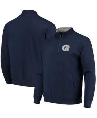 Men's Navy Georgetown Hoyas Tortugas Logo Quarter-Zip Jacket