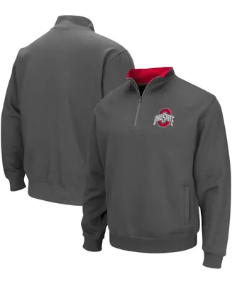 Men's Charcoal Ohio State Buckeyes Tortugas Team Logo Quarter-Zip Jacket