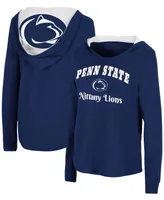 Women's Navy Penn State Nittany Lions Catalina Hoodie Long Sleeve T-shirt