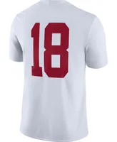 Men's 8 White Alabama Crimson Tide Game Jersey