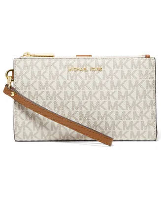 Michael Kors Logo Jet Set Double-Zip Wristlet