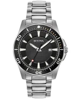 Bulova Men's Classic Silver-Tone Stainless Steel Bracelet Watch 44mm - Silver