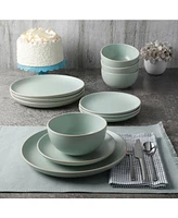 Gibson Home Rockaway 12-Piece Dinnerware Set, Service for 4