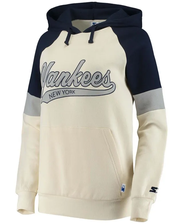 Starter Women's Cream-Royal Chicago Cubs Shutout Raglan Pullover Hoodie -  Macy's