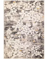 Orian Gemstones Asian Garden 5'3" x 7'6" Area Rug - Silver