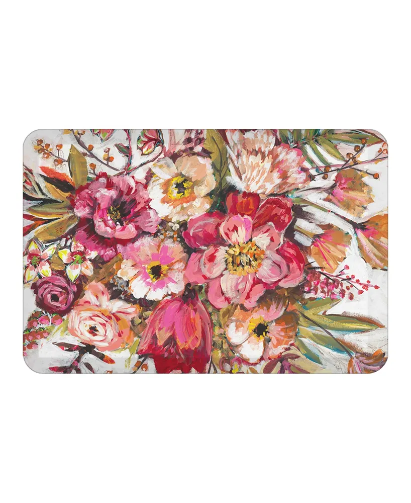 Pink Posies Kitchen Mat, 20" x 30"