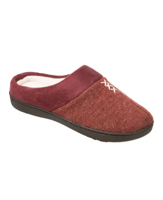 Isotoner Signature Women's Microsuede Knit Marisol Hoodback Slippers