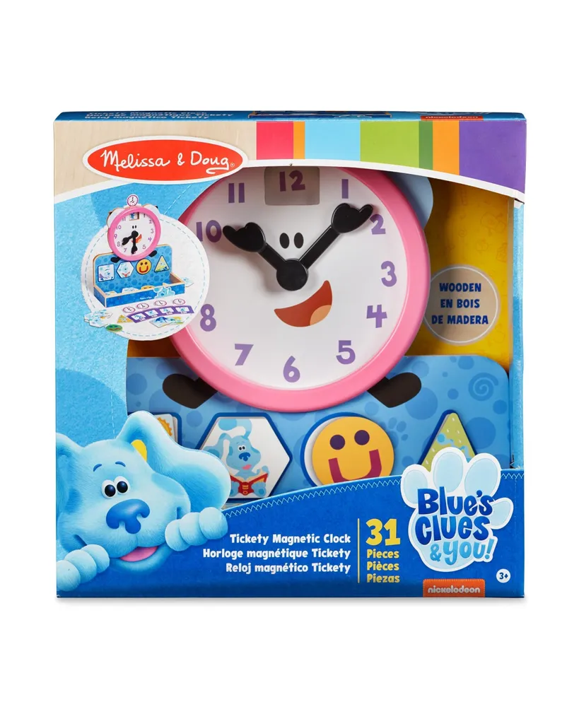 Melissa and Doug Blues Clues You Tickety Tock Magnetic Clock, 31 Piece