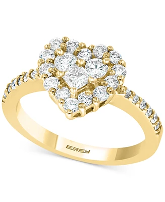 Classique by Effy Diamond Heart Ring (9/10 ct. t.w.) 14k Yellow Gold