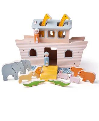 Bigjigs Toys - Noah's Ark Set, 15 Piece