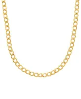 Italian Gold 18 22 Curb Link Chain Necklace Collection 5mm In 14k Gold