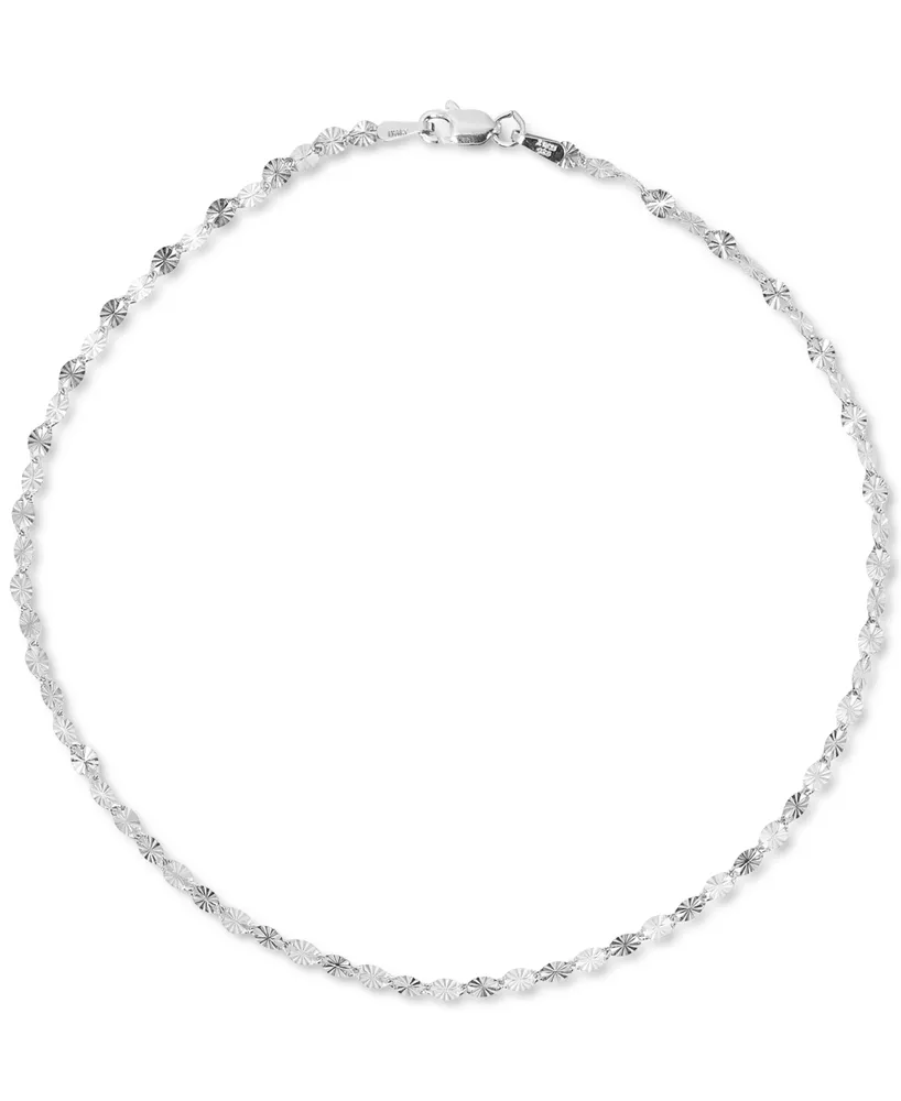Giani Bernini Textured Disc Ankle Bracelet, Created for Macy's