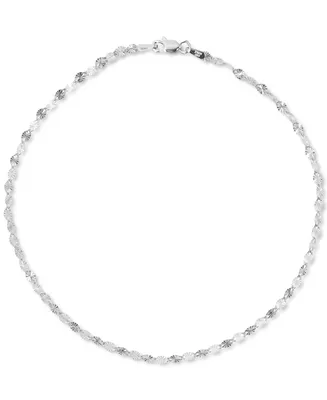 Giani Bernini Textured Disc Ankle Bracelet, Created for Macy's