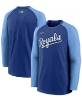 Men's Royal, Light Blue Kansas City Royals Authentic Collection Pregame Performance Raglan Pullover Sweatshirt