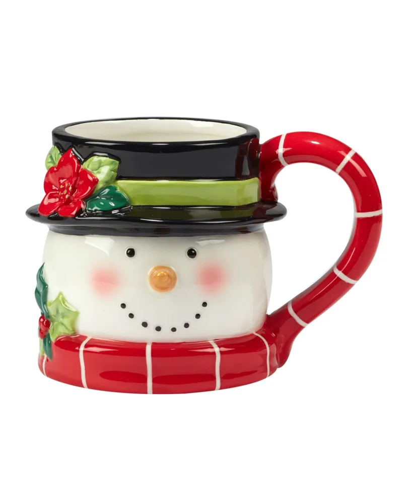 Holiday Magic Snowman 4 Piece 3D Mug Set