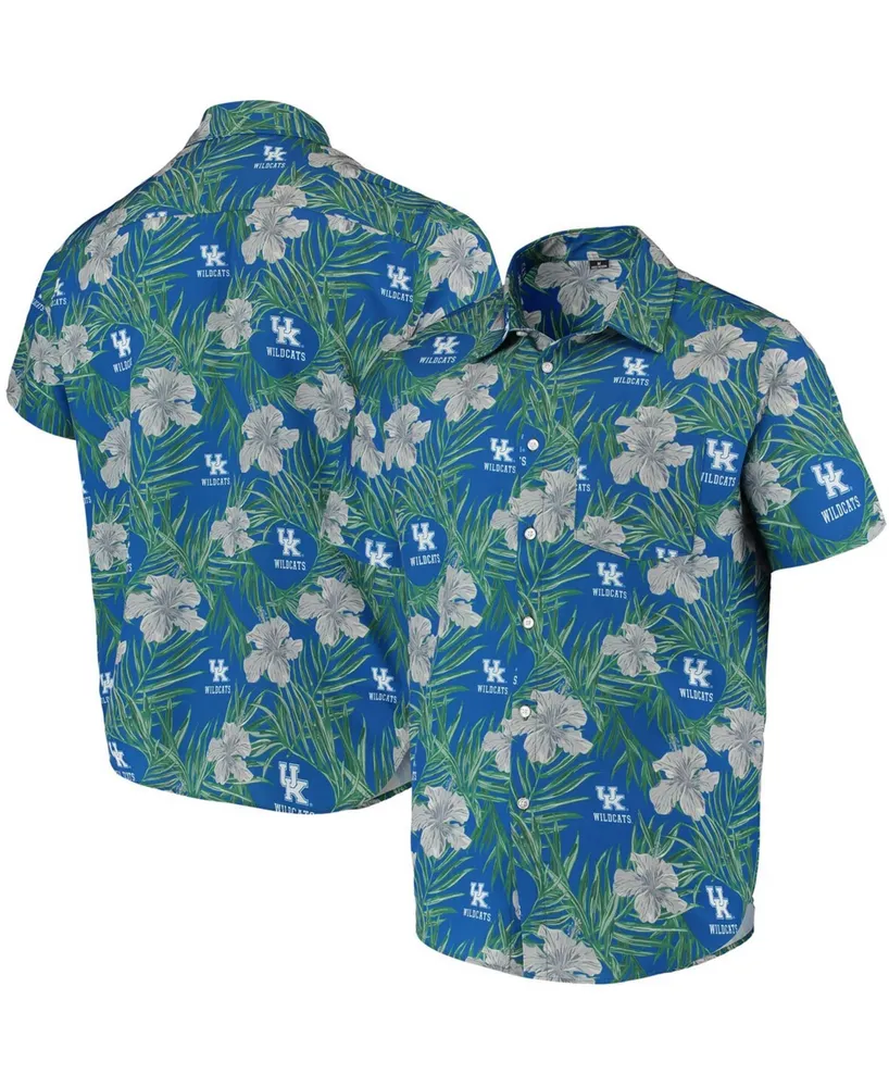 Men's Royal Kentucky Wildcats Floral Button-Up Shirt