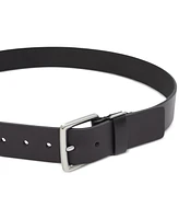 Calvin Klein Jeans Men's Leather Belt with Keeper Ring