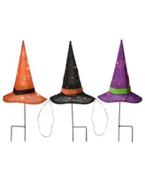 National Tree Company 23" Pre-Lit Witch's Hat Garden Stakes