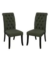 Landon Tufted Upholstered Side Chair (Set of 2)