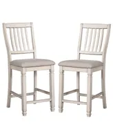 Sonora Antique White Pub Chair (Set of 2)