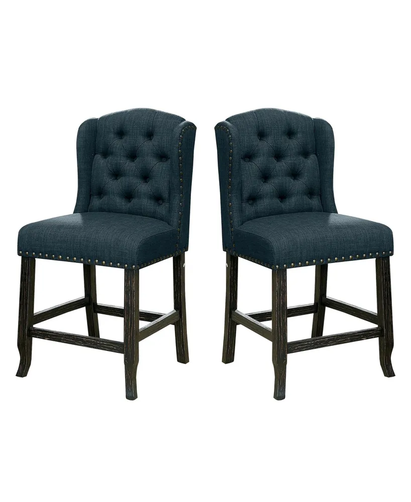 Langly Tufted Upholstered Pub Chair (Set of 2)